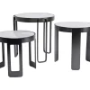 KARE Design Couchtisch Perelli Schwarz (3/Set)- Tische