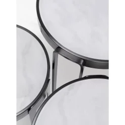 KARE Design Couchtisch Perelli Schwarz (3/Set)- Tische