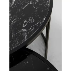 KARE Design Couchtisch Roma Schwarz (2/Set)- Tische