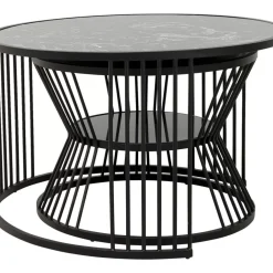 KARE Design Couchtisch Roma Schwarz (2/Set)- Tische