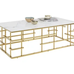 KARE Design Couchtisch Rome Gold 130X70Cm- Tische