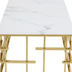 KARE Design Couchtisch Rome Gold 130X70Cm- Tische