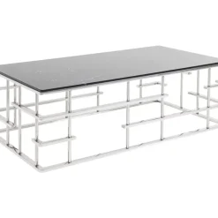 KARE Design Couchtisch Rome Silber 130X70Cm- Tische