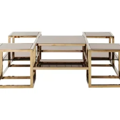 KARE Design Couchtisch Steps Gold 120X120Cm- Tische
