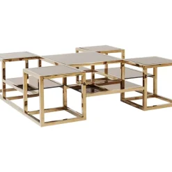 KARE Design Couchtisch Steps Gold 120X120Cm- Tische
