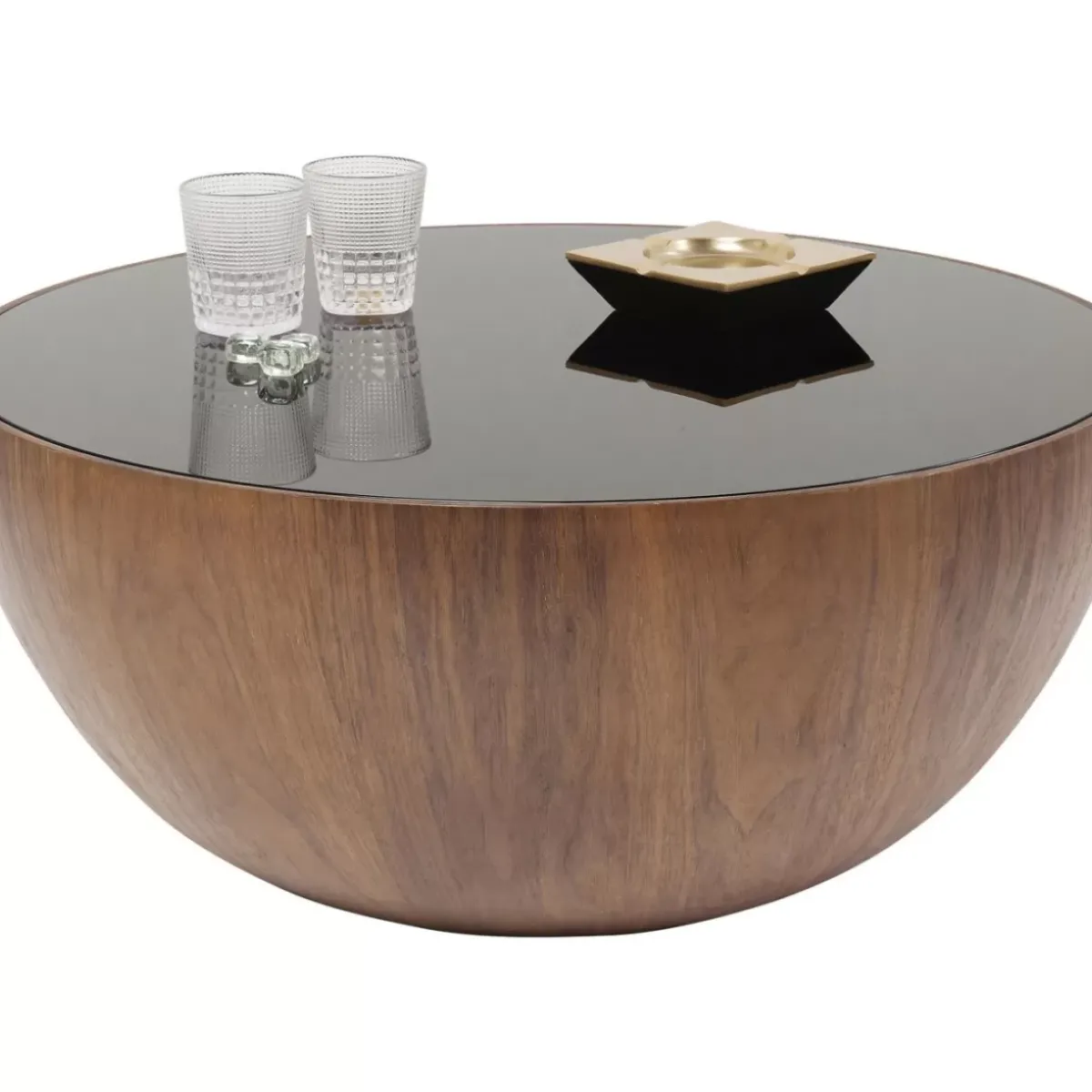 KARE Design Couchtisch Tear Drops Walnuss O80Cm- Tische