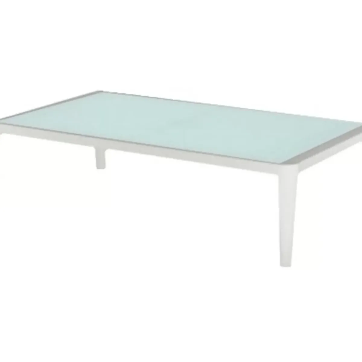 KARE Design Couchtisch Tiki Weiss- Outdoormöbel