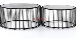 KARE Design Couchtisch Wire Black (2/Set)- Tische