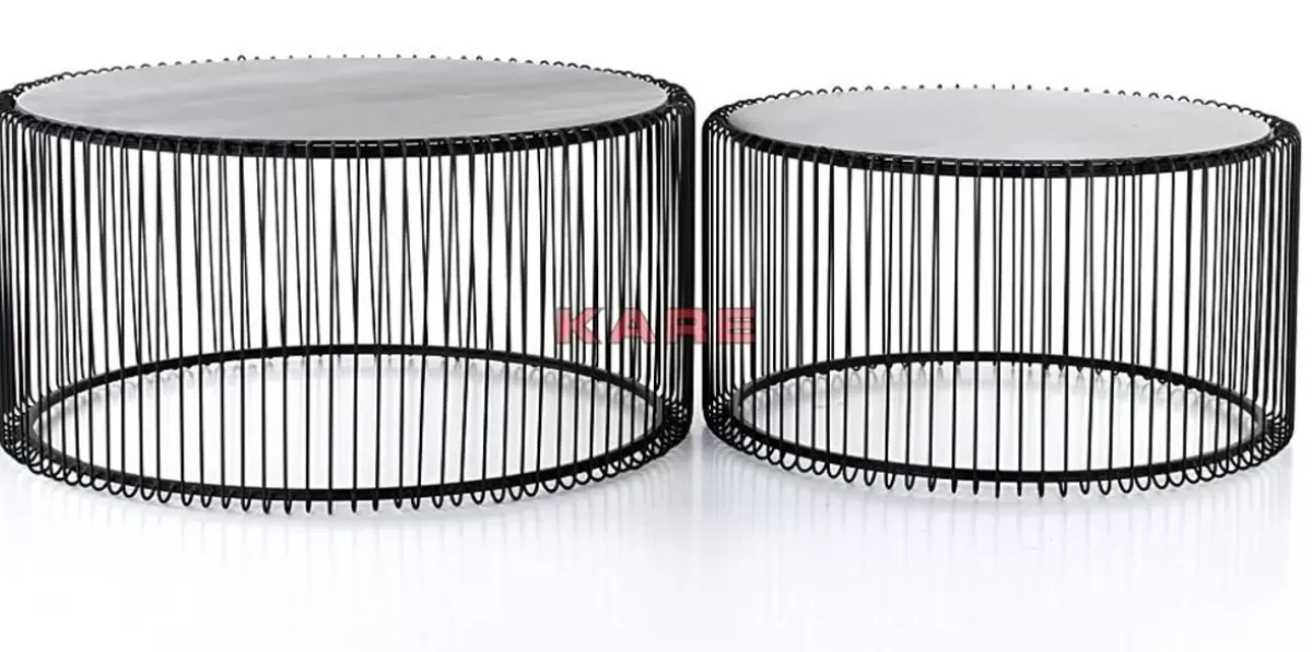 KARE Design Couchtisch Wire Black (2/Set)- Tische