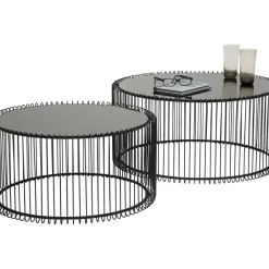 KARE Design Couchtisch Wire Black (2/Set)- Tische