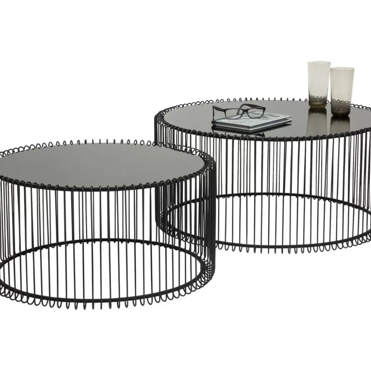 KARE Design Couchtisch Wire Black (2/Set)- Tische