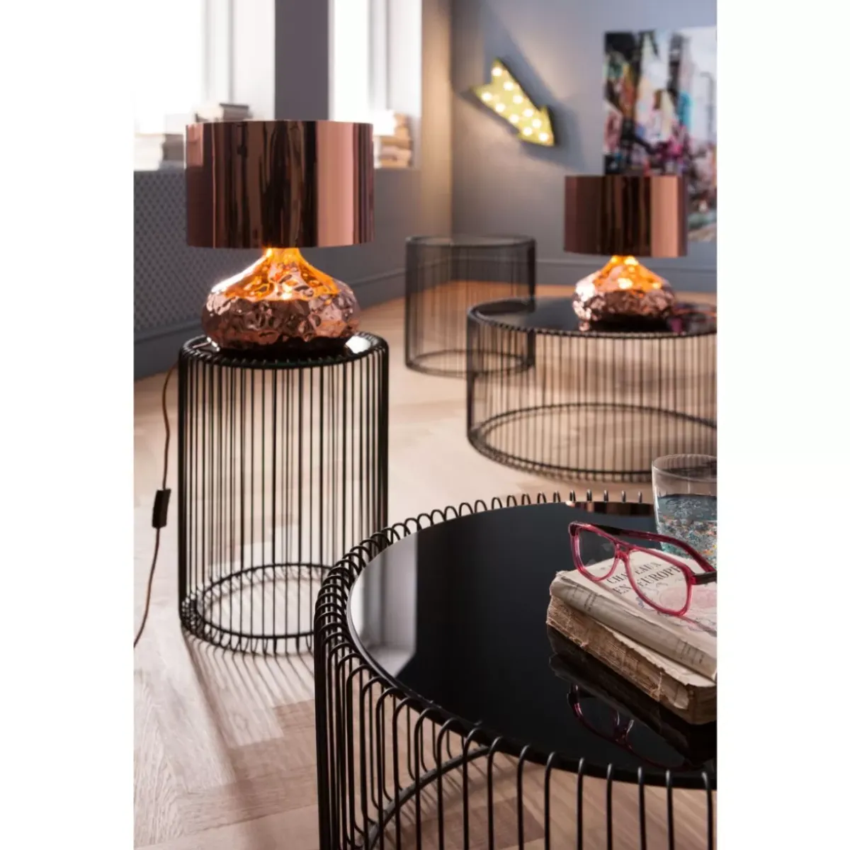 KARE Design Couchtisch Wire Black (2/Set)- Tische