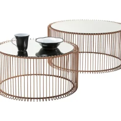 KARE Design Couchtisch Wire Copper (2/Set)- Tische