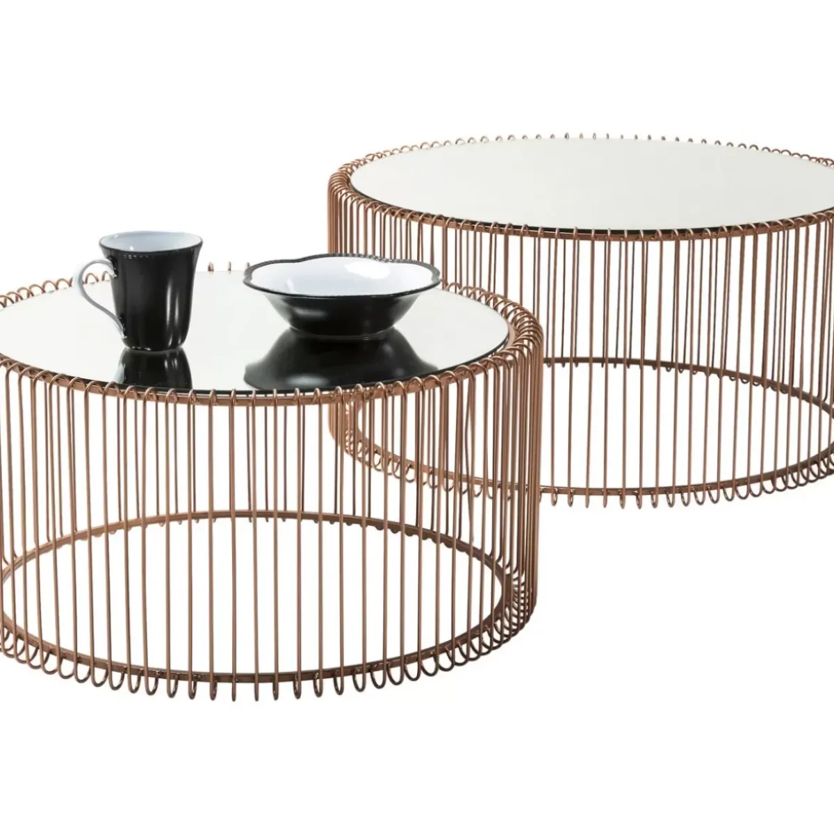 KARE Design Couchtisch Wire Copper (2/Set)- Tische