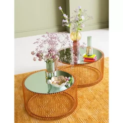 KARE Design Couchtisch Wire Copper (2/Set)- Tische