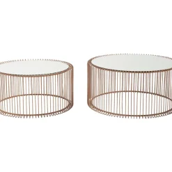 KARE Design Couchtisch Wire Copper (2/Set)- Tische
