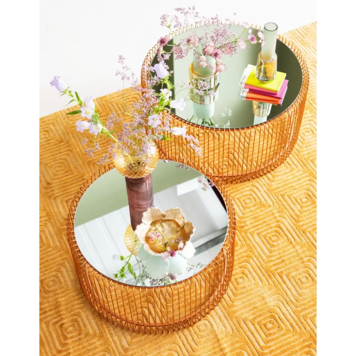 KARE Design Couchtisch Wire Copper (2/Set)- Tische