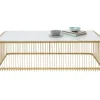KARE Design Couchtisch Wire Glas Marble Weis 145X70Cm- Tische