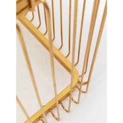 KARE Design Couchtisch Wire Glas Marble Weis 145X70Cm- Tische