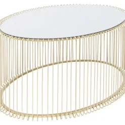 KARE Design Couchtisch Wire Uno Brass 60X90Cm- Tische
