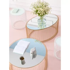 KARE Design Couchtisch Wire Uno Brass 60X90Cm- Tische