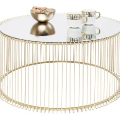 KARE Design Couchtisch Wire Uno Brass O80Cm- Tische