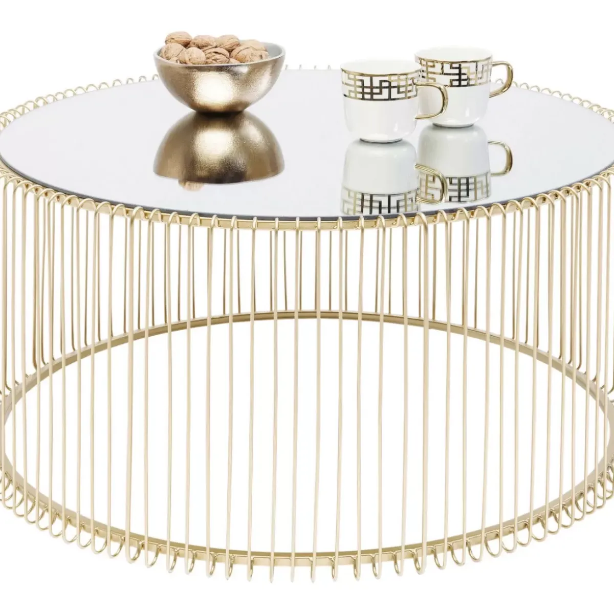 KARE Design Couchtisch Wire Uno Brass O80Cm- Tische