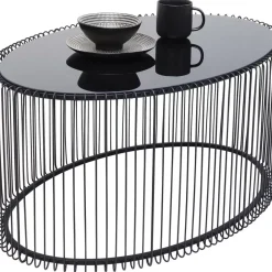 KARE Design Couchtisch Wire Uno Schwarz 60X90Cm- Tische