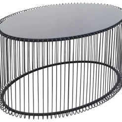 KARE Design Couchtisch Wire Uno Schwarz 60X90Cm- Tische