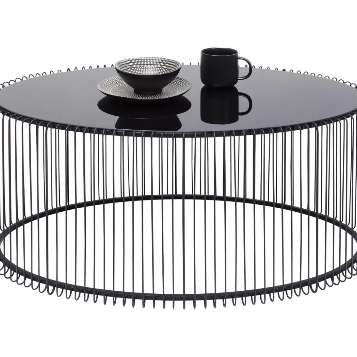 KARE Design Couchtisch Wire Uno Schwarz 60X90Cm- Tische