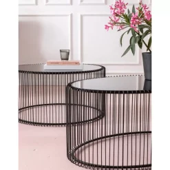 KARE Design Couchtisch Wire Uno Schwarz 60X90Cm- Tische