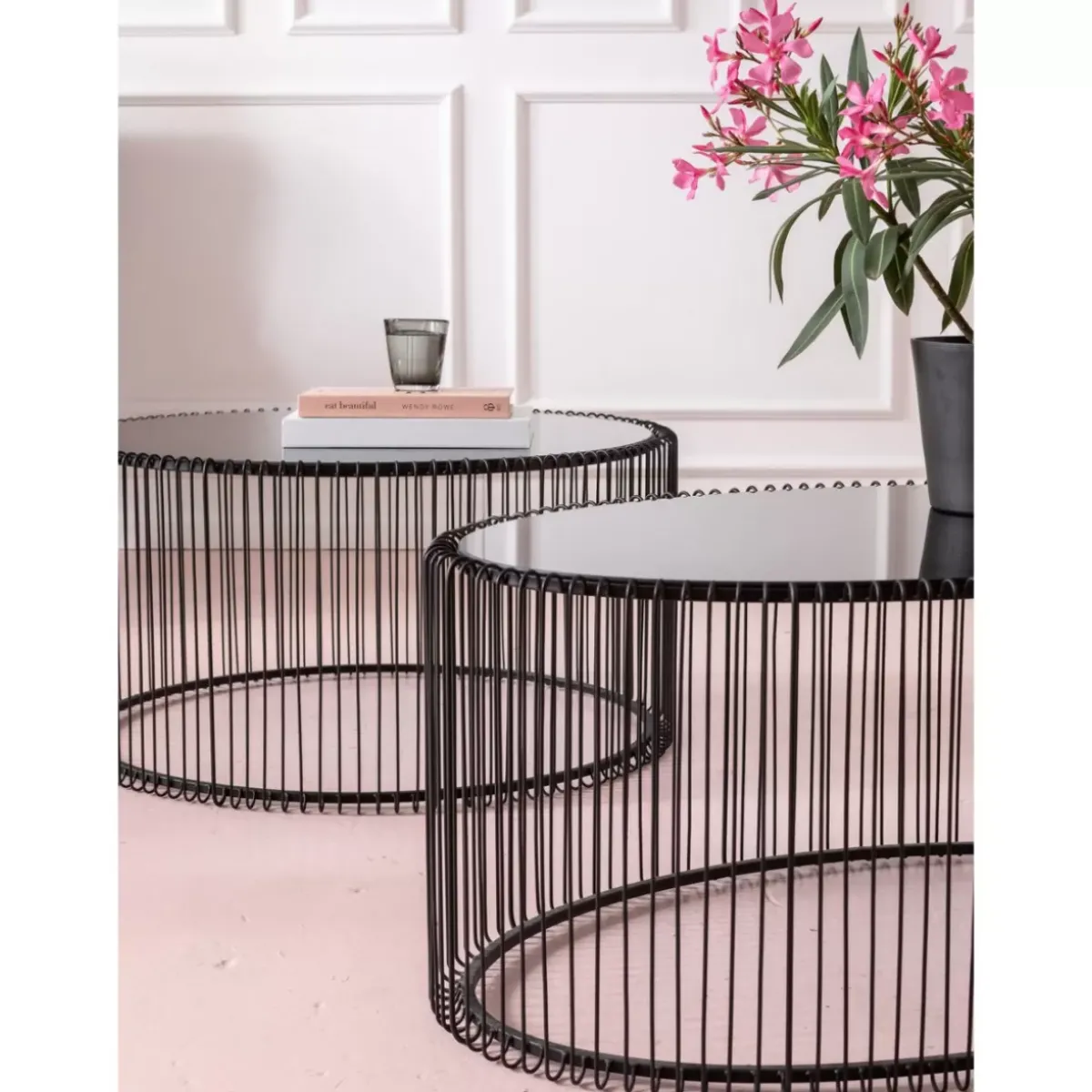 KARE Design Couchtisch Wire Uno Schwarz 60X90Cm- Tische