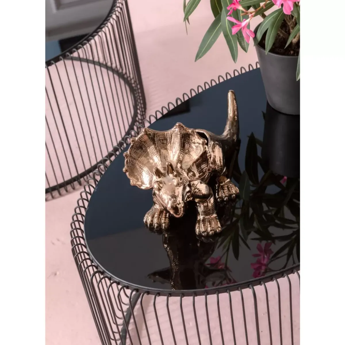 KARE Design Couchtisch Wire Uno Schwarz 60X90Cm- Tische