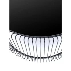 KARE Design Couchtisch Wire Uno Schwarz O80Cm- Tische