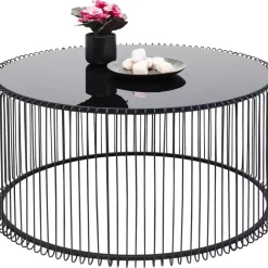 KARE Design Couchtisch Wire Uno Schwarz O80Cm- Tische
