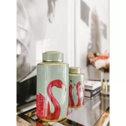 KARE Design Deko Dose Flamingos 39Cm- Deko & Geschenkartikel