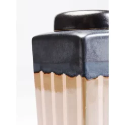 KARE Design Deko Dose Mocca Stripes 30Cm- Deko & Geschenkartikel