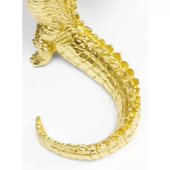 KARE Design Deko Figur Alligator Gold 39Cm- Deko & Geschenkartikel