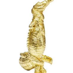 KARE Design Deko Figur Alligator Gold 39Cm- Deko & Geschenkartikel