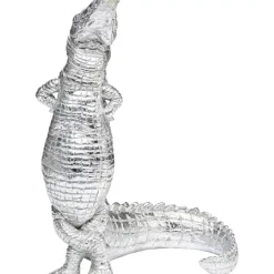 KARE Design Deko Figur Alligator Silber 39Cm- Deko & Geschenkartikel