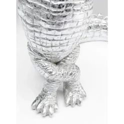 KARE Design Deko Figur Alligator Silber 39Cm- Deko & Geschenkartikel