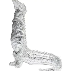 KARE Design Deko Figur Alligator Silber 39Cm- Deko & Geschenkartikel