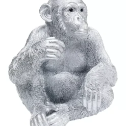 KARE Design Deko Figur Baby Ape Silber 53- Deko & Geschenkartikel
