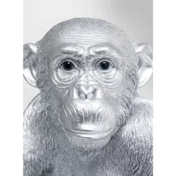 KARE Design Deko Figur Baby Ape Silber 53- Deko & Geschenkartikel