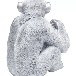 KARE Design Deko Figur Baby Ape Silber 53- Deko & Geschenkartikel