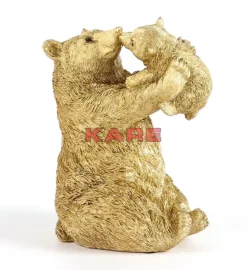 KARE Design Deko Figur Bear Lucky Mom Gold 27Cm- Deko & Geschenkartikel