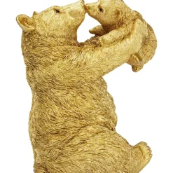 KARE Design Deko Figur Bear Lucky Mom Gold 27Cm- Deko & Geschenkartikel