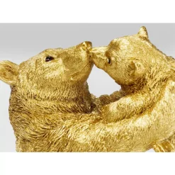 KARE Design Deko Figur Bear Lucky Mom Gold 27Cm- Deko & Geschenkartikel