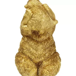 KARE Design Deko Figur Bear Lucky Mom Gold 27Cm- Deko & Geschenkartikel