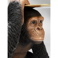 KARE Design Deko Figur Butler Playing Chimp Schwarz 52Cm- Deko & Geschenkartikel